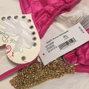 Beach Bunny Swim - Little Bad Girl Beach Bunny Hot Pink/Gold Bikini Beach Bunny Swim - Little Bad Girl Beach Bunny Hot Pink/Gold Bikini